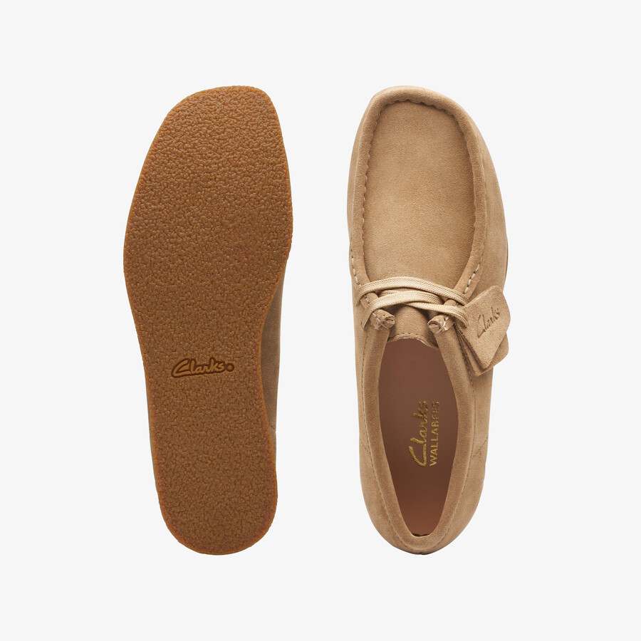 buty wallabee evo – zamsz w kolorze ciemnego piasku